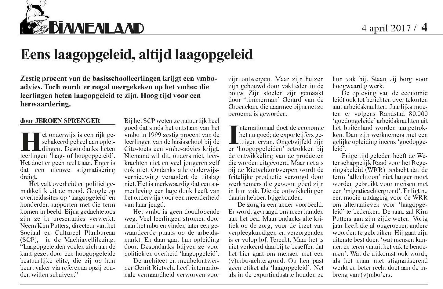 Weg Met De Term laagopgeleiden Weg Met De Term laagopgeleiden